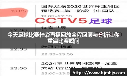今天足球比赛精彩直播回放全程回顾与分析让你重温比赛瞬间